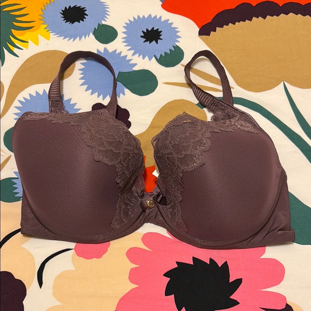 Chantelle Purple Bra with Molded Cups and Seamless Design